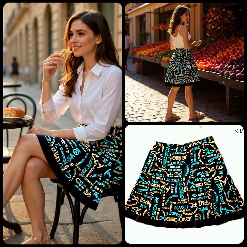 Trina Turk Los Angeles lined Pleated A Line Skirt Love8Brain Size 4
